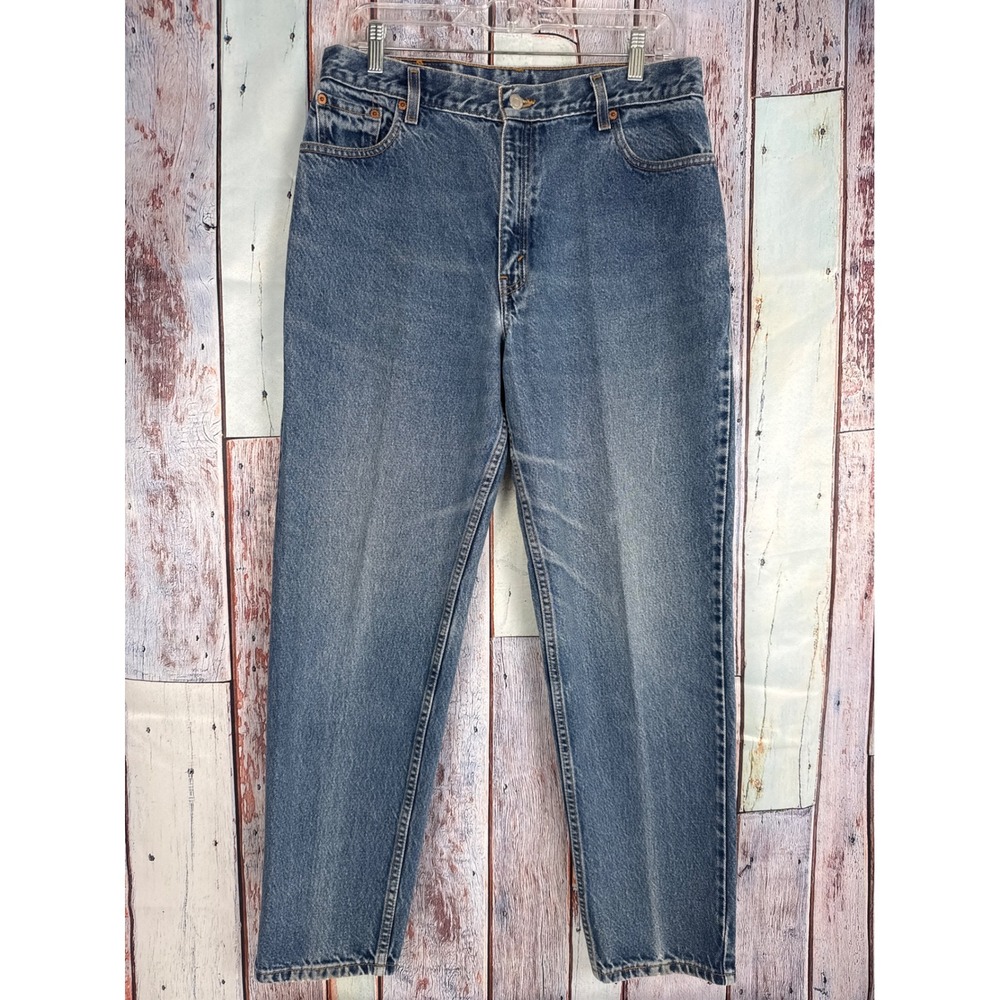 VTG Levi Strauss 550 Relaxed Fit Tapered Leg Women‎ Jeans Medium Wash 14 W32XL30